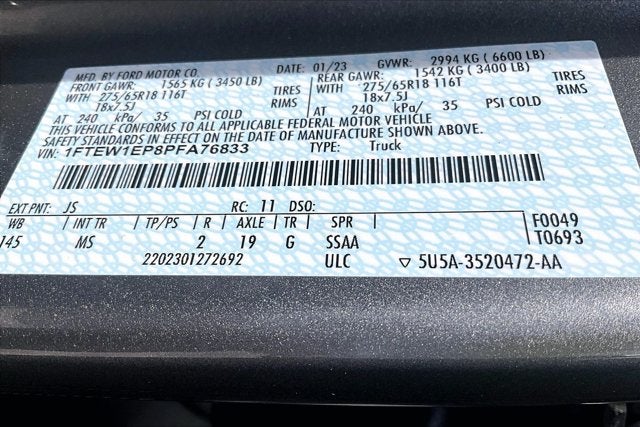 2023 Ford F-150 XLT HIGH PACKAGE