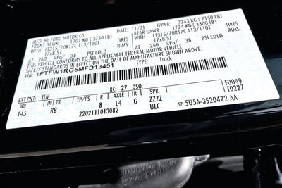 2021 Ford F-150 Raptor
