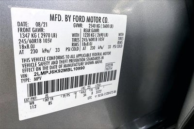 2021 Lincoln Nautilus Reserve