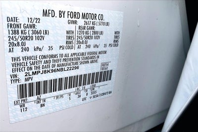 2022 Lincoln Nautilus Reserve