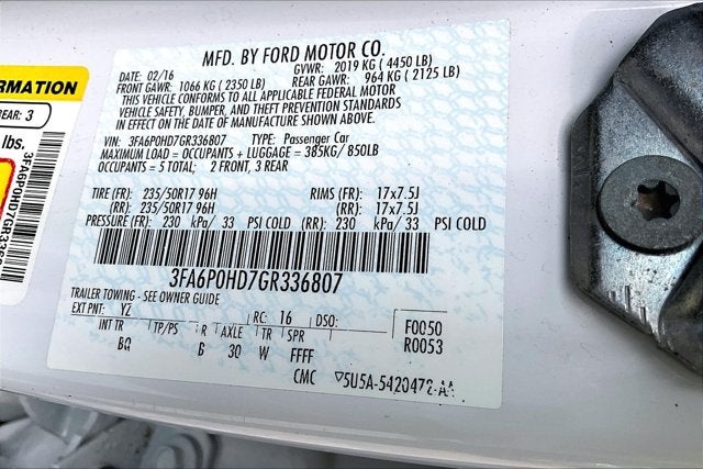 2016 Ford Fusion SE