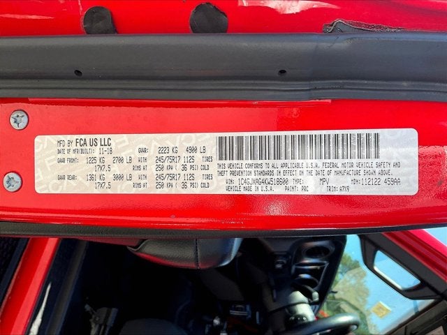 2019 Jeep Wrangler Sport S