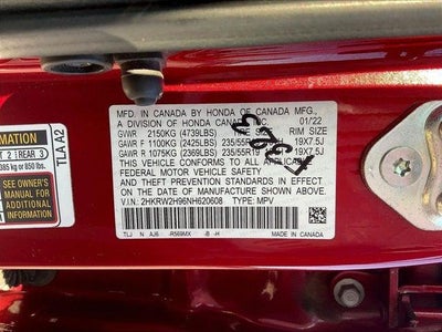 2022 Honda CR-V AWD Touring