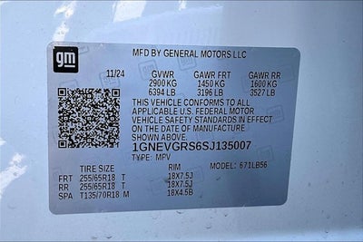 2025 Chevrolet Traverse AWD LT
