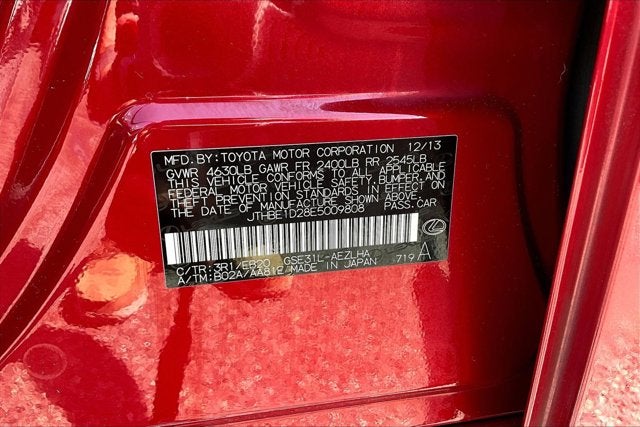 2014 Lexus IS 350 4dr Sdn RWD