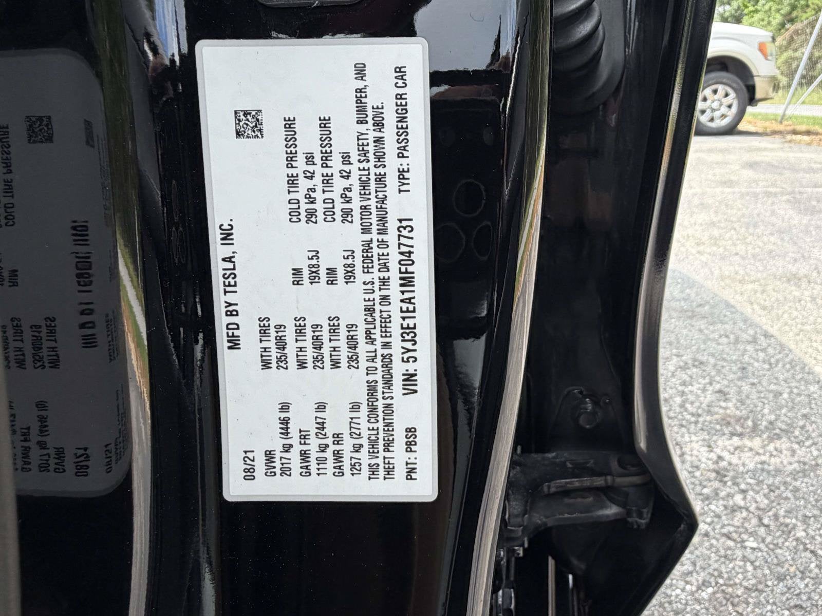 2021 Tesla Model 3 Standard Range Plus