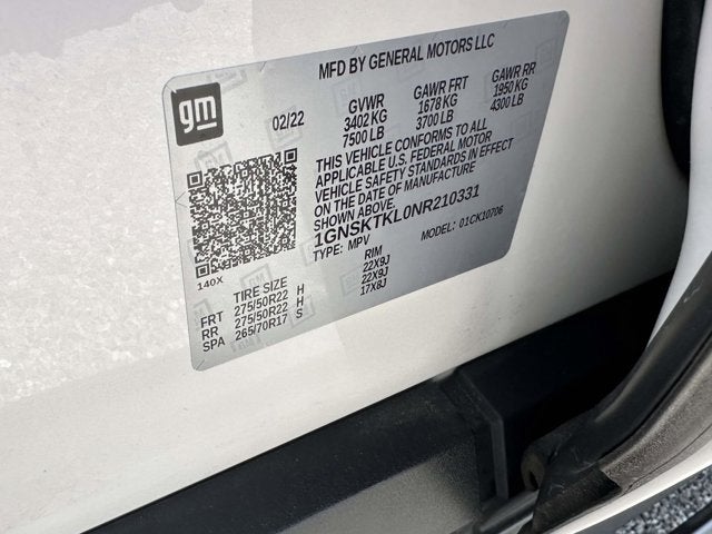 2022 Chevrolet Tahoe High Country