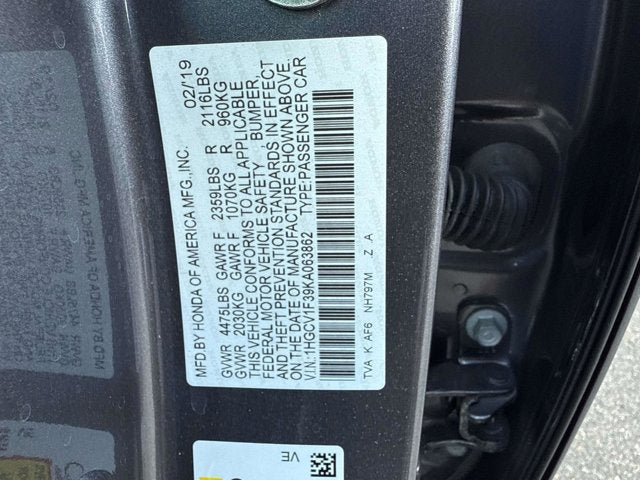 2019 Honda Accord Sedan Sport 1.5T