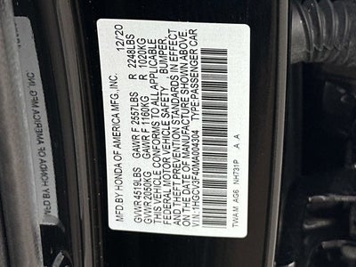 2021 Honda Accord Hybrid EX