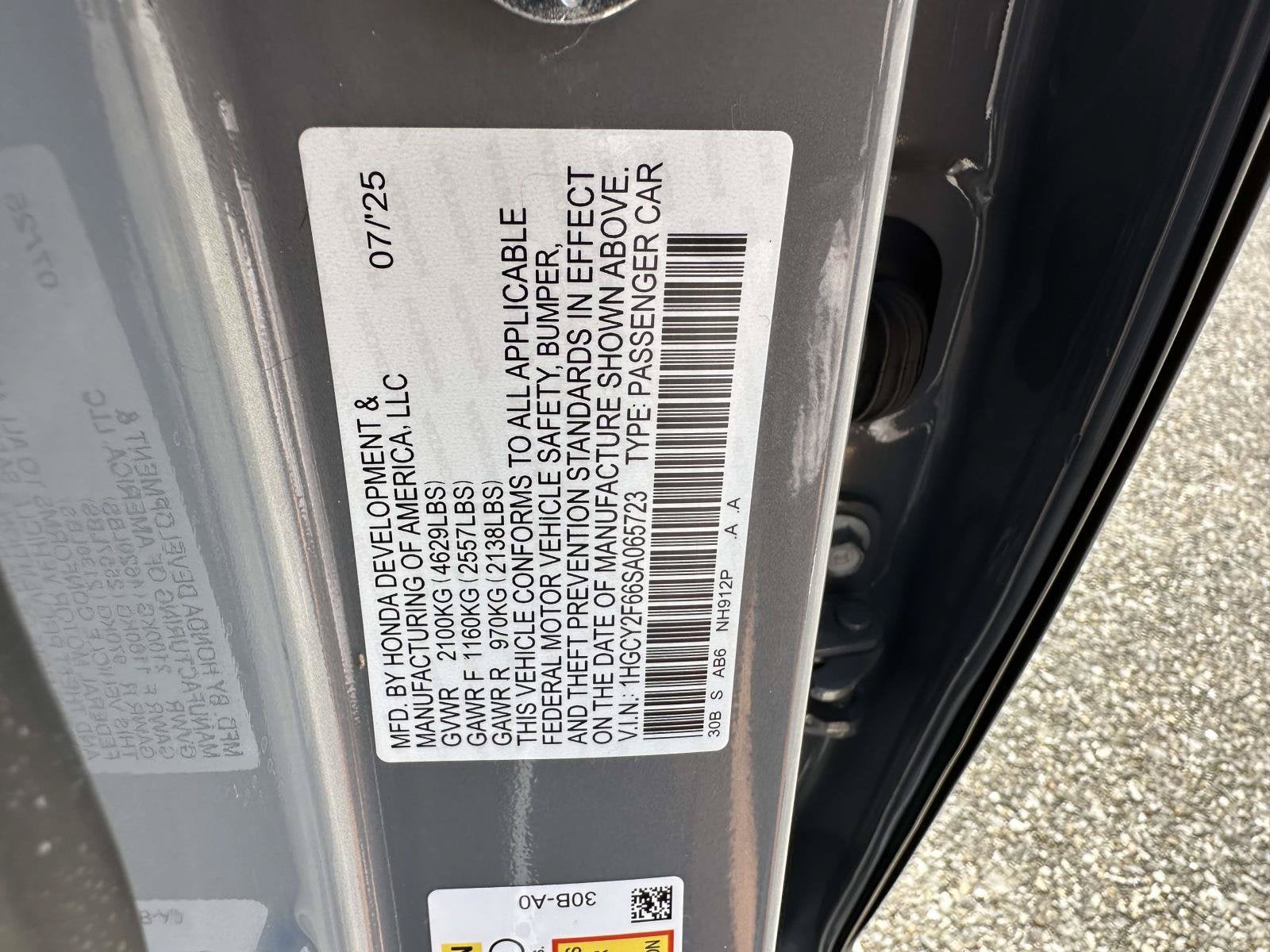 2025 Honda Accord Hybrid EX-L