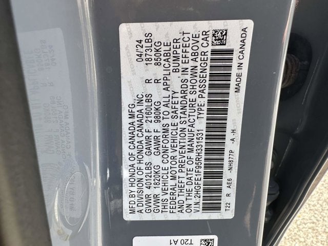 2024 Honda Civic Sedan Touring