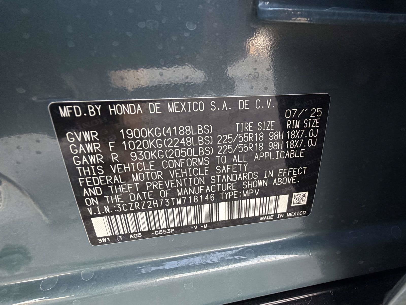 2026 Honda HR-V EX-L