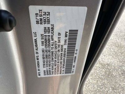 2020 Honda Odyssey Touring