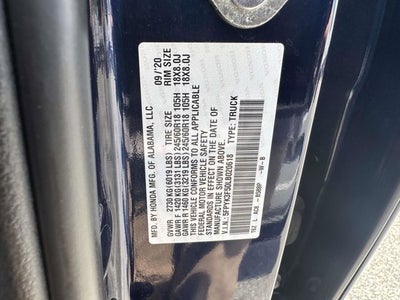 2020 Honda Ridgeline RTL