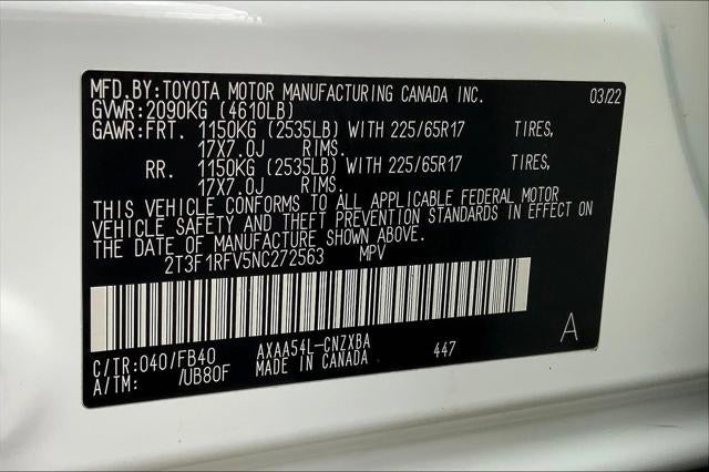 2022 Toyota RAV4 LE