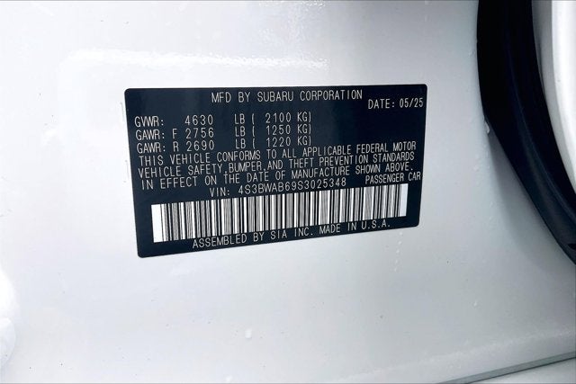 2025 Subaru Legacy AWD