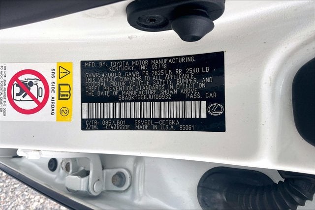 2018 Lexus ES 350 ES 350