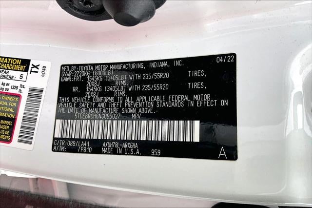 2022 Toyota Highlander Hybrid Hybrid Platinum