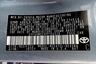 2023 Toyota Corolla SE