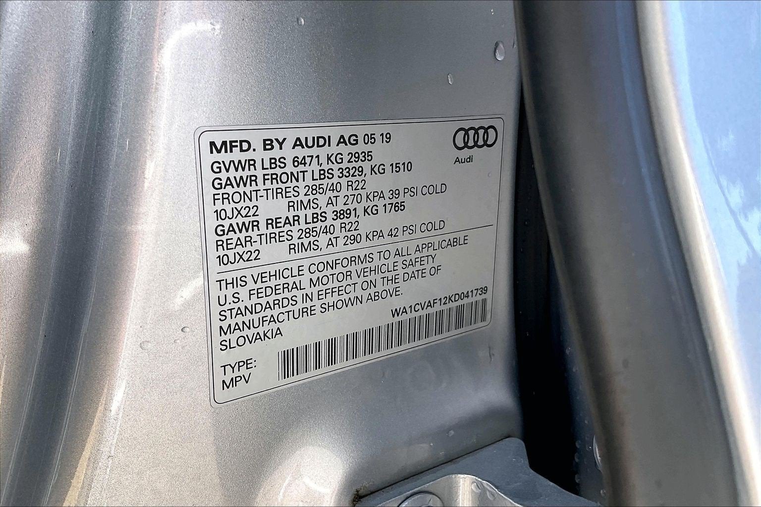 2019 Audi Q8 Prestige