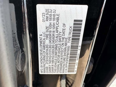 2023 Honda Ridgeline Black Edition