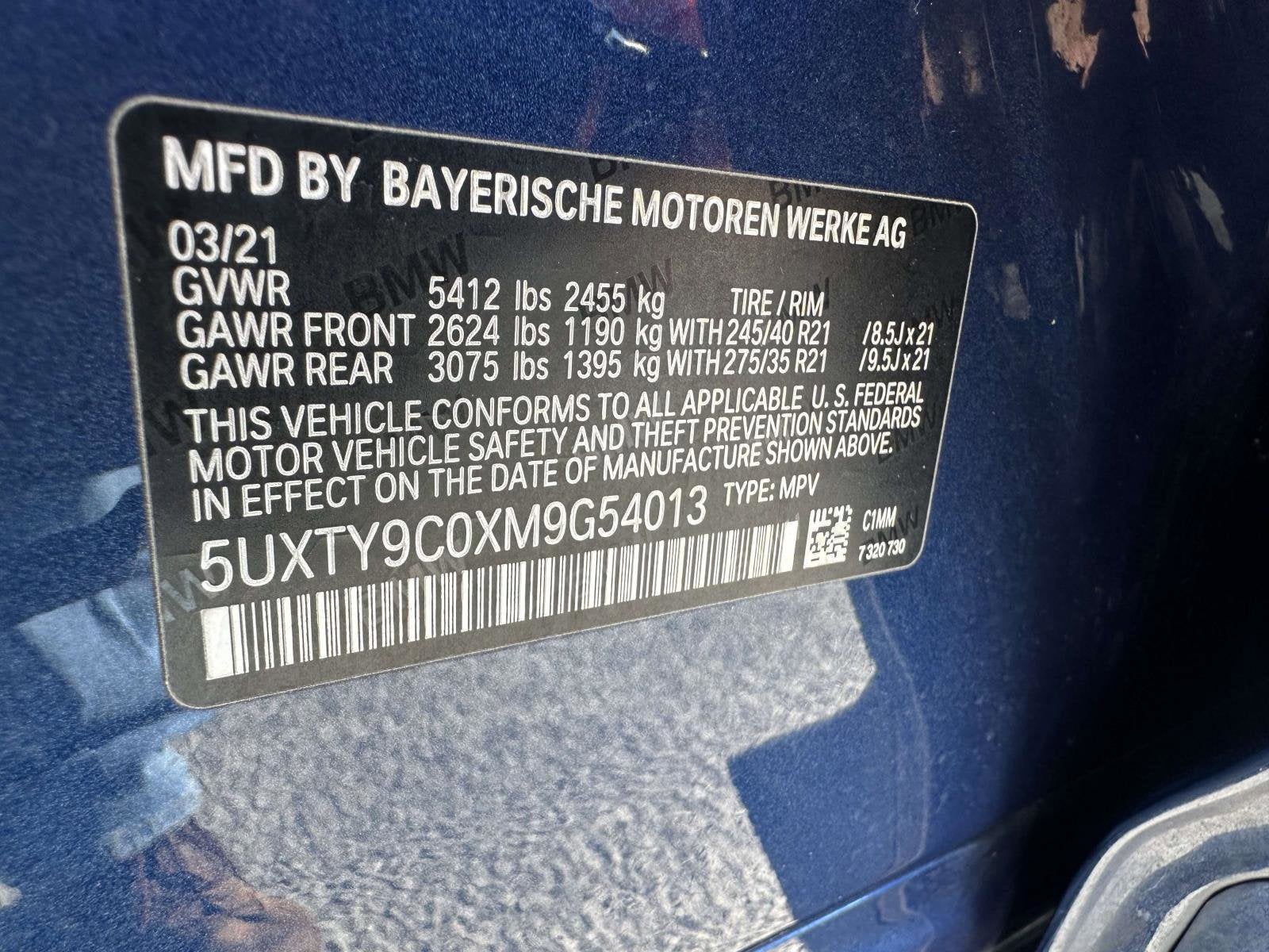 2021 BMW X3 M40i