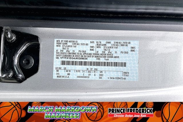 2018 Ford F-150 XLT 4WD