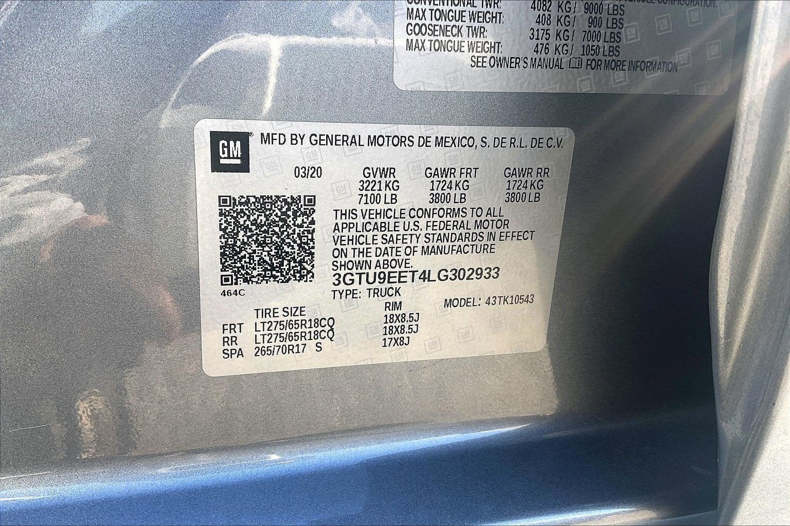 2020 GMC Sierra 1500 AT4