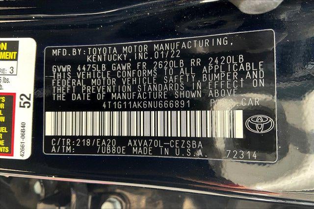 2022 Toyota Camry SE