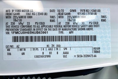 2022 Ford Escape SEL