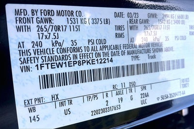 2023 Ford F-150 4WD