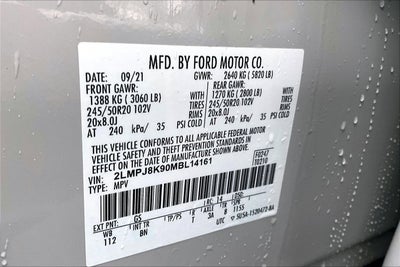 2021 Lincoln Nautilus Reserve