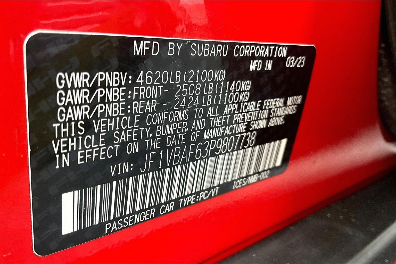 2023 Subaru WRX Premium