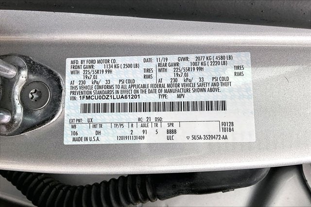 2020 Ford Escape Titanium Hybrid