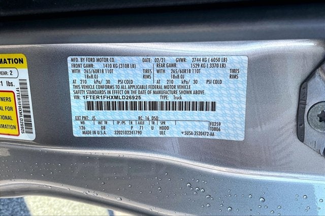 2021 Ford Ranger 4WD