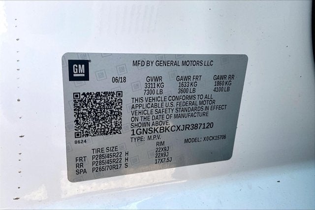 2018 Chevrolet Tahoe LT