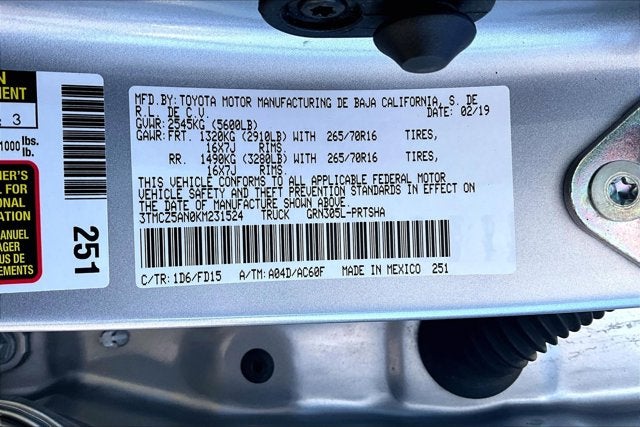 2019 Toyota Tacoma 4WD TRD Off Road