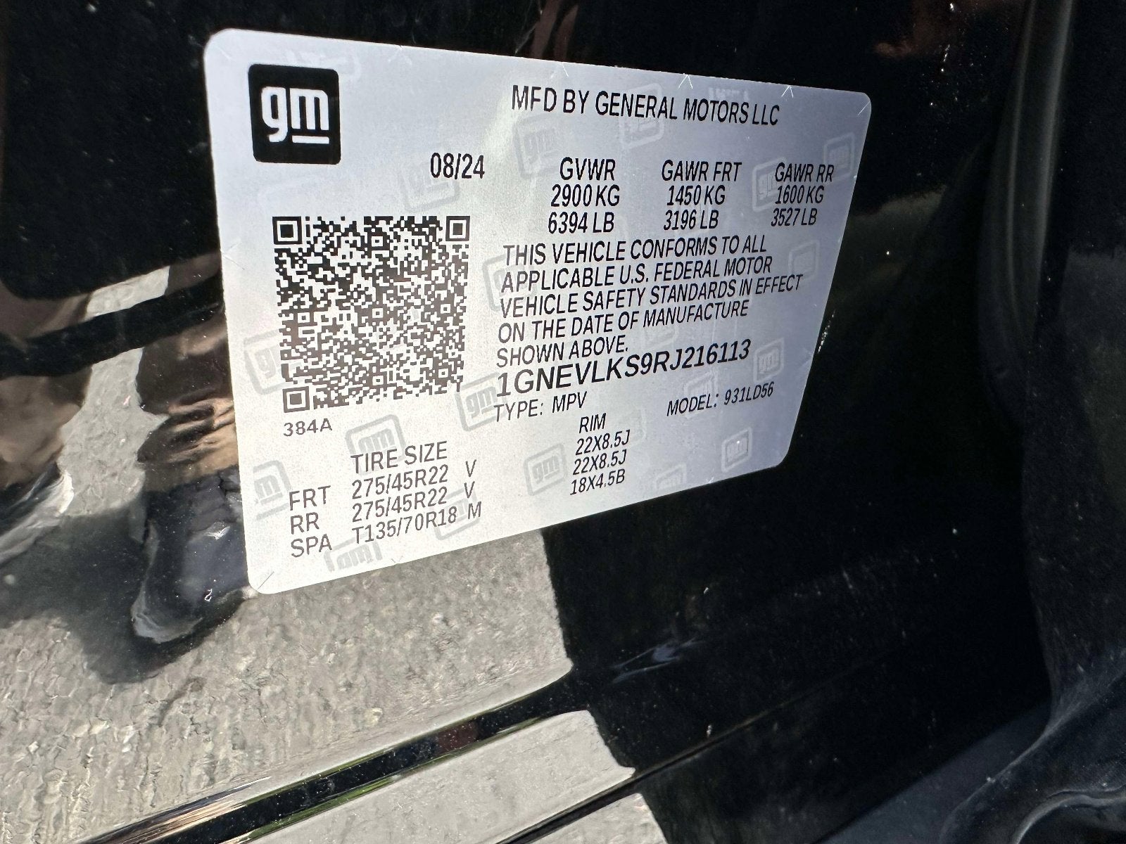 2024 Chevrolet Traverse RS