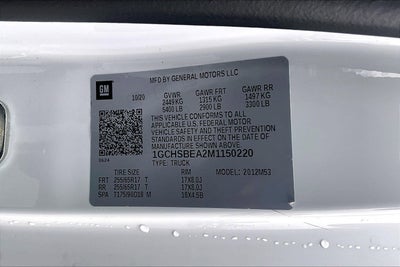 2021 Chevrolet Colorado 2WD Work Truck