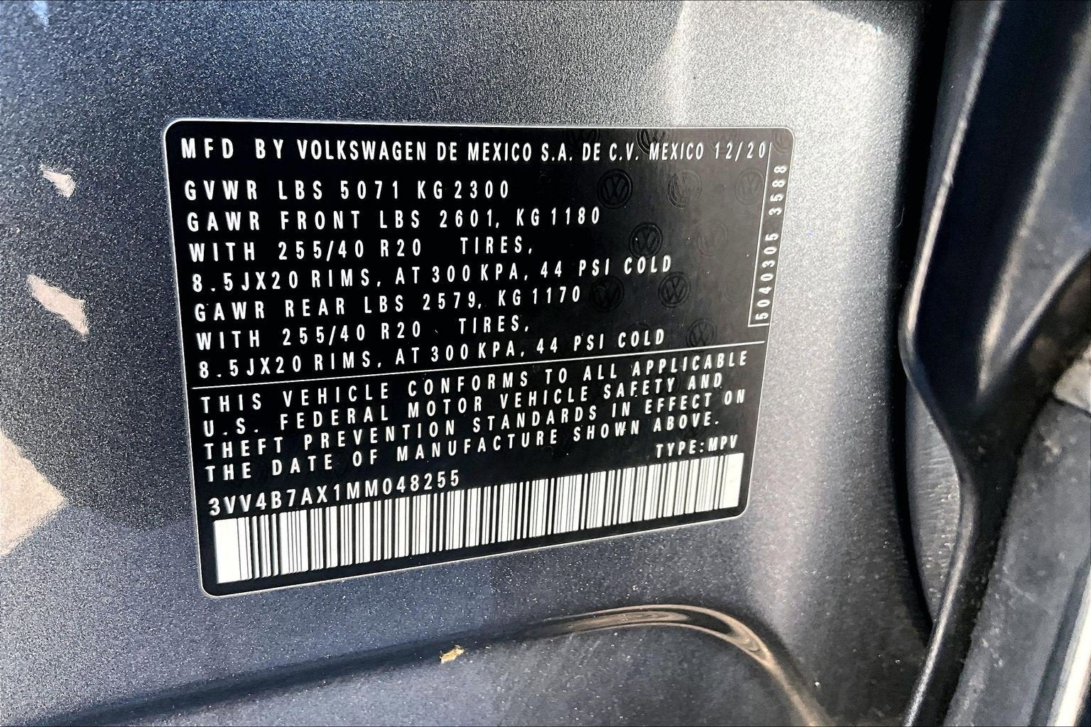 2021 Volkswagen Tiguan SEL Premium R-Line