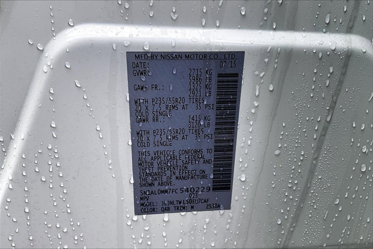 2015 INFINITI QX60 Base